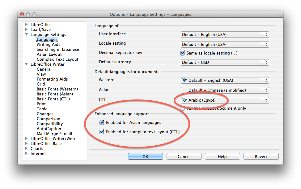 How To Setup Libreoffice For Arabic And Persian