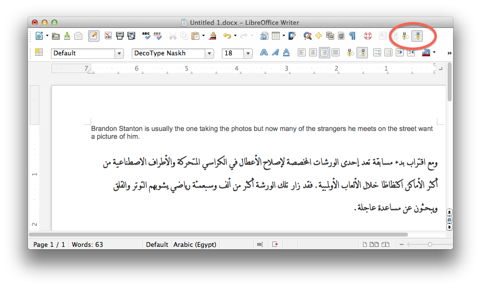 How To Setup Libreoffice For Arabic And Persian